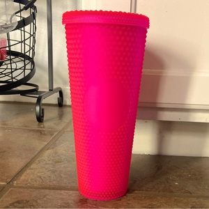 Hot Pink Studded 24 oz Starbucks Cup